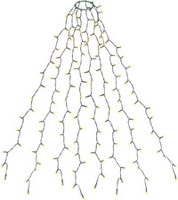 Guirlande sapin Noël 280 LED 2m x8 IP44 extérieur blanc chaud 24V