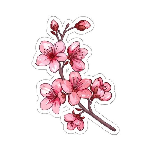 Sticker sakura 9x9 fleurs - sticker,