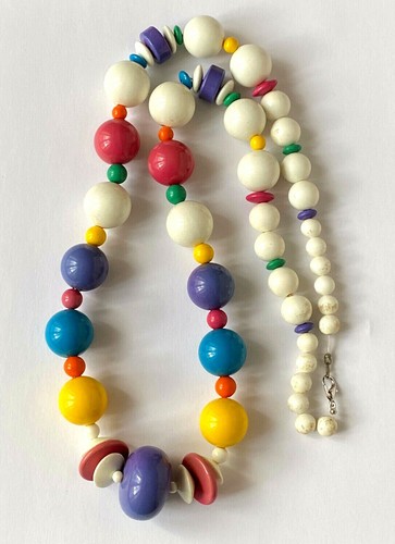 Beau collier vintage plastique - collier,