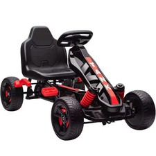 Kart à Pédales pour Enfants avec Clutch Automatique & Frein Roues EVA