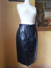 N07 JUPE CRAYON EN CUIR Sylvie