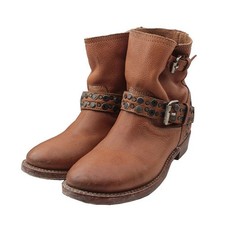 Ash Bottes de moto en cuir