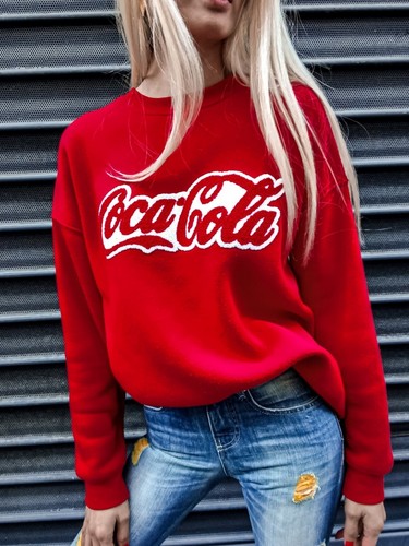Sweat femme rouge - , oversize