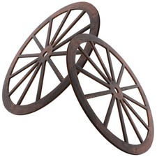 2 Pcs Roue De Charrette