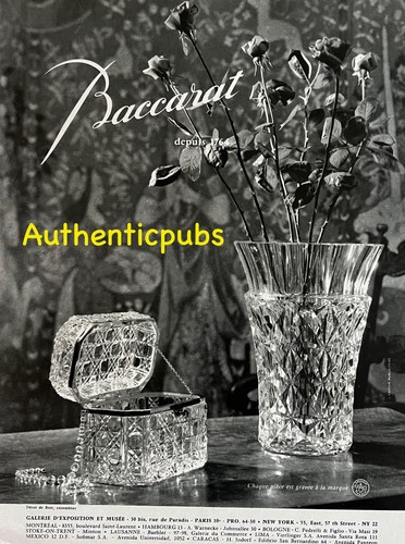 Publicite baccarat art - publicite, du