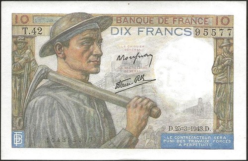 France billet 10 francs - france,