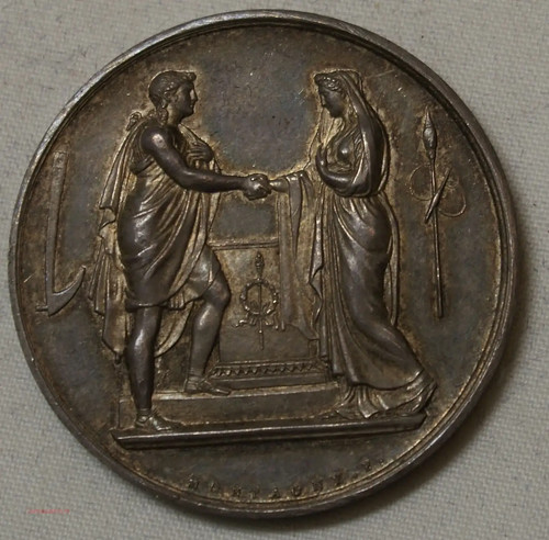 Médaille argent mariage - argent,