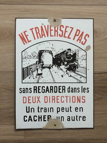 Plaque émaillée sncf ne - sncf,