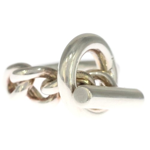 Hermes croisette ring - hermes, silver