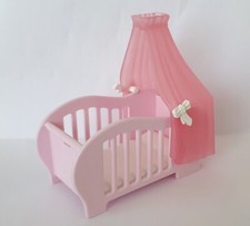 PLAYMOBIL LIT BEBE ROSE AVEC BALDAQUIN...