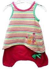 Orchestra ensemble 2 pièces haut  et sarouel rose noeud bébé fille 6 mois