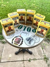 Banania Série Complète de 6 boîtes Métal Anciennes Rares  Bon État