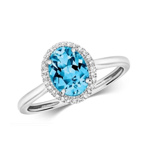 Bague ovale blanc massif - bague,