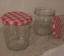 40 Pots de confiture vides en verre avec couvercles, contenance environ 275 ml 