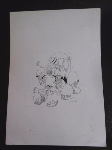 Gazou gravure originale - gravure,