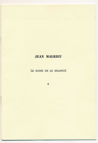 Jean malrieu signe - jean, de