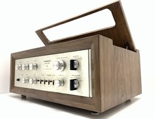 Onkyo Integra 733 Stéréo Amplificateur 34 + 34WRMS Avec Wood Boîte Vintage 1971