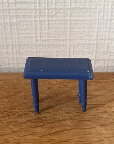 Petite table bois bleu - table,
