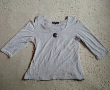 CATY LESCA T-SHIRT GRIS PERLE