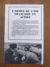 WW2 - Rare " L'ARMÉE DE L'AIR FRANÇAISE EN ACTION " ( FFI-FAFL Résistance)