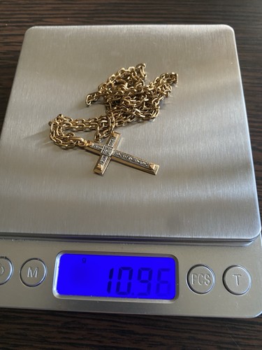 Chaîne croix 18k - et,