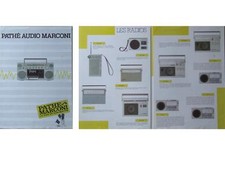 BROCHURE AUDIO PATHE MARCONI - 1985 - RADIO WALKMAN BOOMBOX