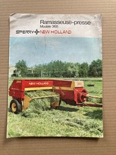 Catalogue / brochure publicitaire NEW HOLLAND Ramasseuse presse Modèle 368   G76