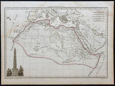 1812 - Afrique du Nord et Moyen-Orient - Carte géographique ancienne - Lapie
