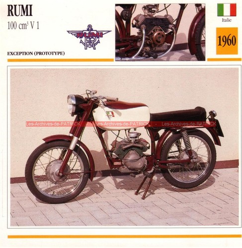 Rumi 100 1960 fiche moto - 1960,