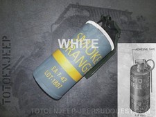 REPRO INERTE grenade METAL M18  FUMIGENE BLANC . jeep willys us ENGINEERS ww2