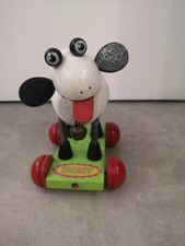 Jouet vintage mouton en bois