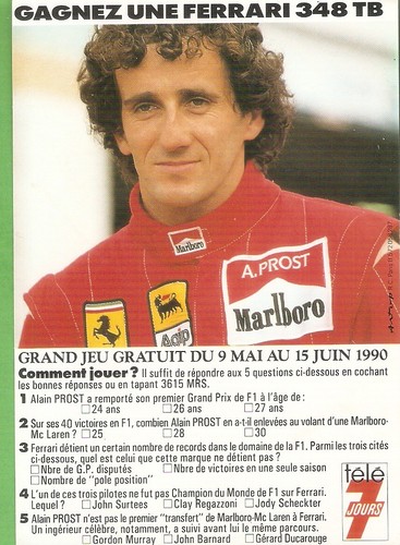 Alain prost carte - prost, postale(