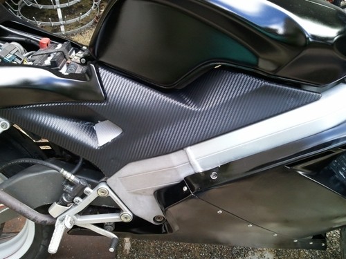 Film carbone 200cm sur 50cm - carbone,
