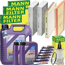 Mann Kit D'Inspection + Liqui 5W-40 Huile Convient pour Mercedes Classe M ML 350