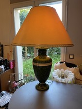 Grande lampe céramique verte