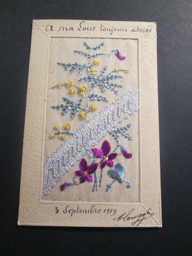 Carte postale fantaisie - , brodee