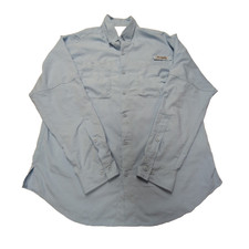 Chemise Columbia PFG bleue uni