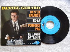 45T 7" DANYEL GERARD "On s en