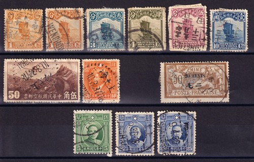 Lot timbres chine - timbres, /