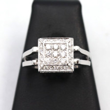 Bague Pavé Diamants Naturels
