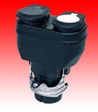 Camion Adaptateur 24V 15 Sur 2x 7polig Fiche Prise Adaptateur de Type Court