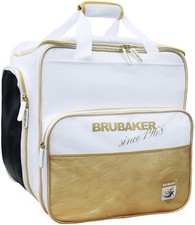 BRUBAKER Super Saint-Moritz Sac à chaussures de ski Sac à dos casque Blanc Doré