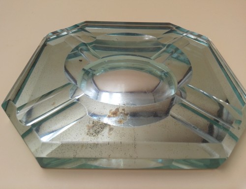 Cendrier art deco verre de - cendrier, en