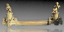 BARRE DE FOYER/CHEMINÉE BRONZE DECOR ANGELOTS STYLE LOUIS XVI XIXÈME