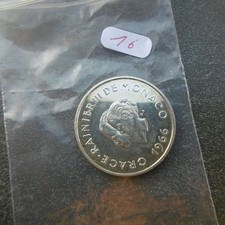 10 Francs Grace et Rainier III Xème Anniversaire de Mariage - Monaco Argent TTB