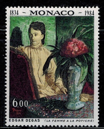 Timbre monaco 1455 - timbre,