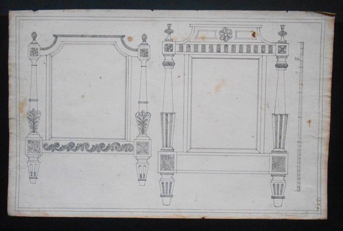 Paire dessin ébéniste - de, d’ébéniste