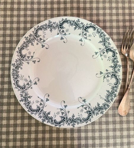 Plat rond terre fer st - de,