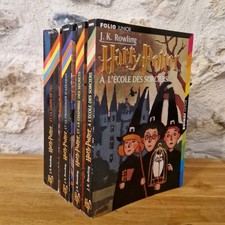 LIVRES HARRY POTTER TOME 1 A 4 FOLIO JUNIOR J.K. ROWLING TBE SECRET AZKABAN