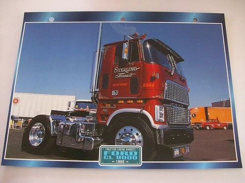 Carte fiche camion tracteur - carte,